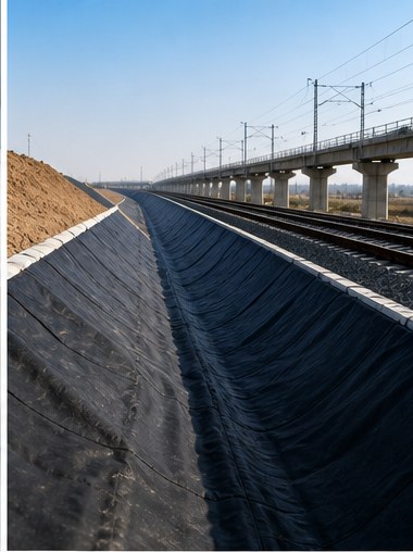 Geotextile construction application