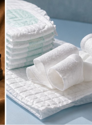 Hygiene material nonwoven application