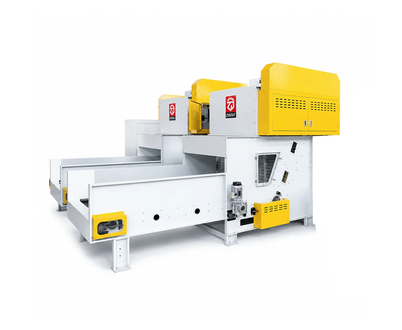 Bale Opener weighing and discharge detail