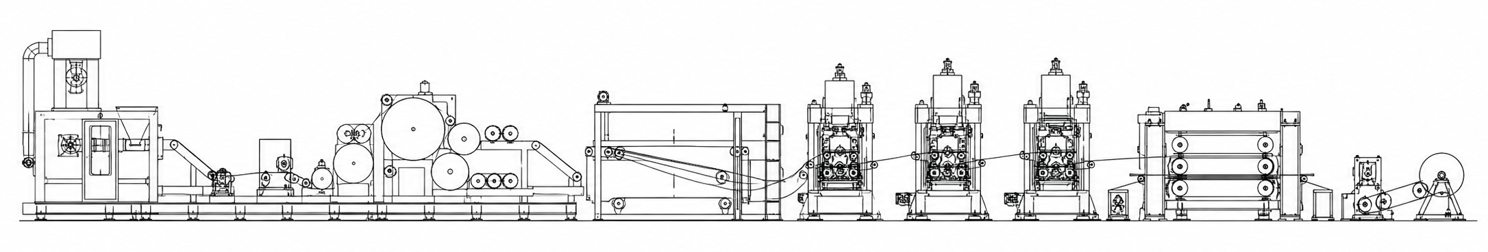 Technical line layout for needle punched carpet production line with opening, carding, crosslapping, needle punching, finishing and winding equipment