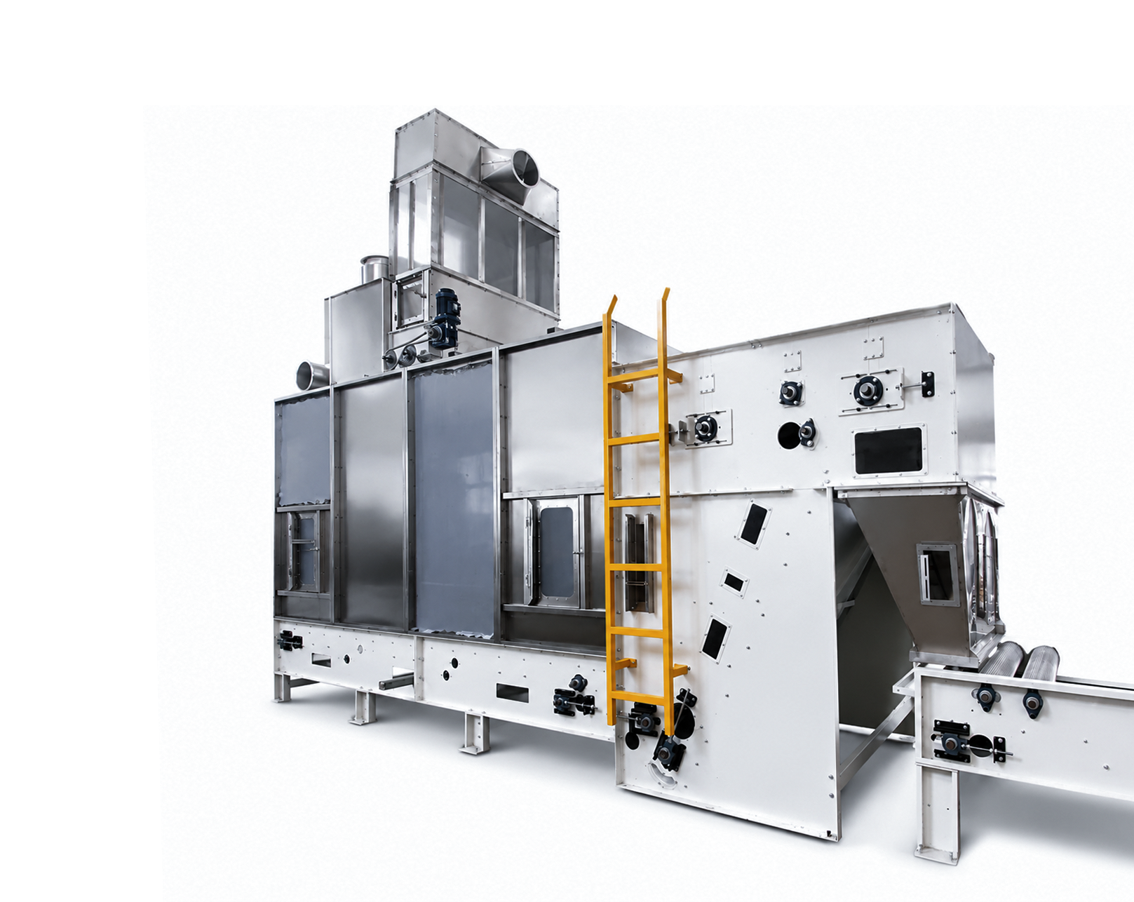 Big Hopper Blender machine with duct and hopper chamber