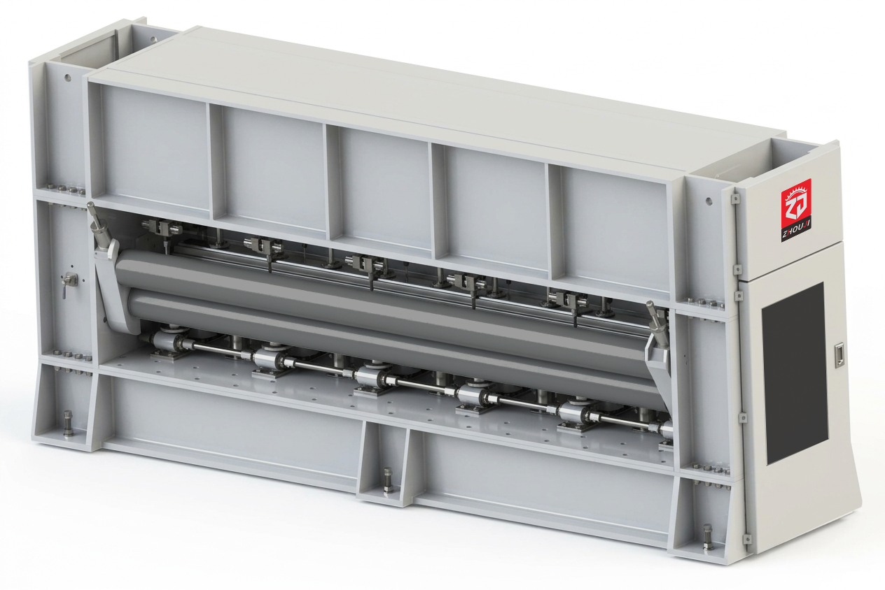 High-Speed Single Board Needle Loom machine angled view